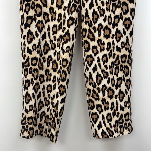Banana Republic Avery Leopard Mid-Rise Trouser Ankle Pant Animal Print Boho 6 - Picture 4 of 9